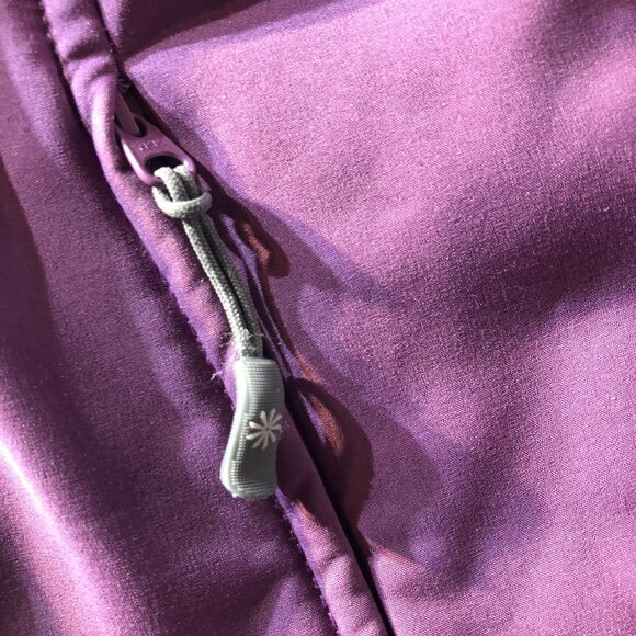 Athleta Full Zip Hooded Purple Fleece Jacket S - Picture 2 of 5